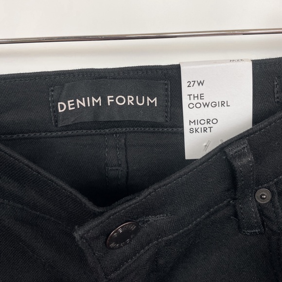 ARITZIA DENIM FORUM Cowgirl Micro Skirt Size 27 NWT - Picture 2 of 4